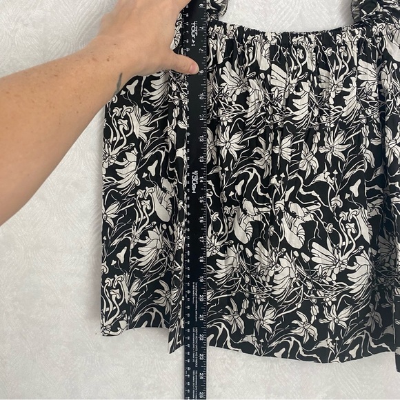 St. Roche NWT Woodrow Top Cropped Organic Cotton Women 10 Floral Mushroom Print - Picture 15 of 16